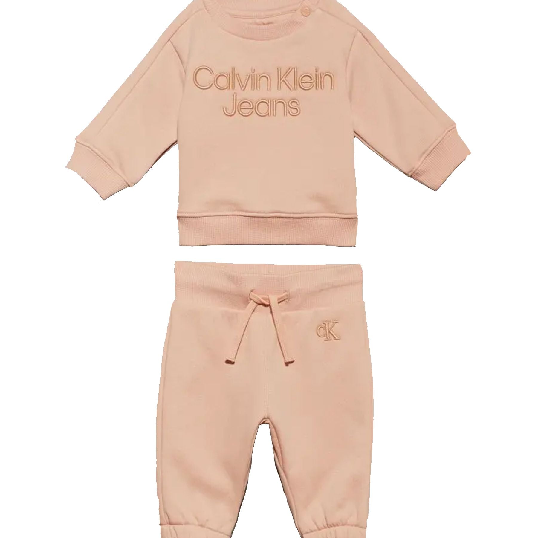 Calvin Klein Kids Two-Piece Tracksuit Solid Color
