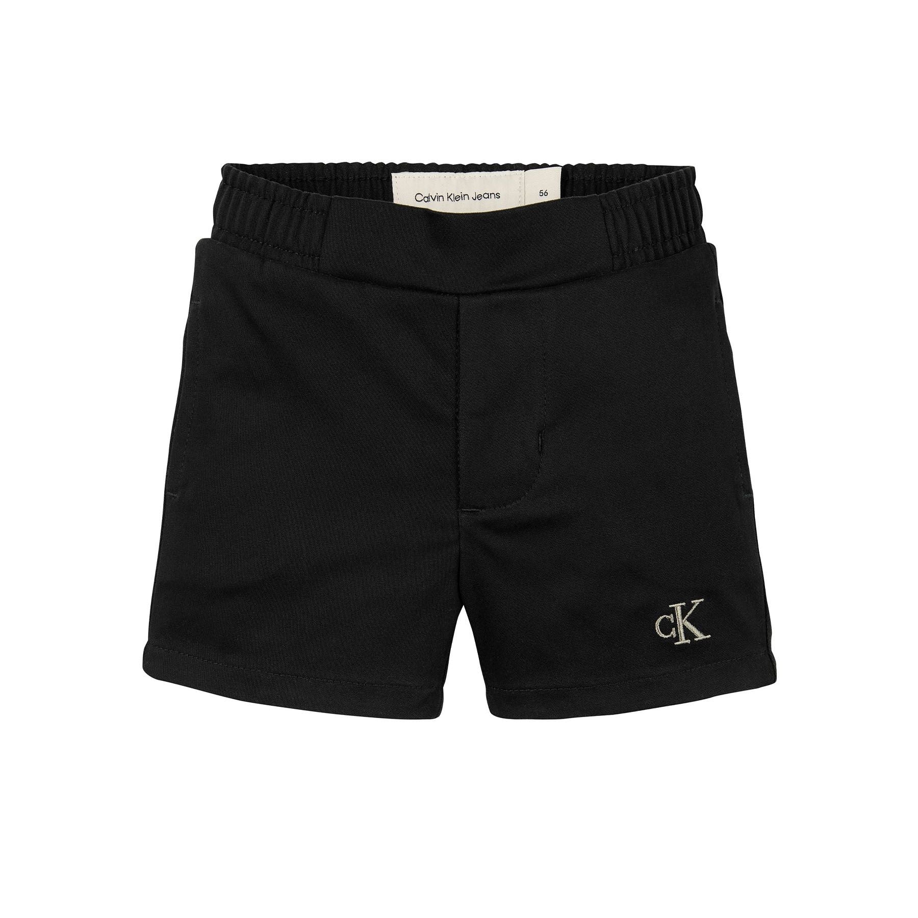 Black cotton shorts