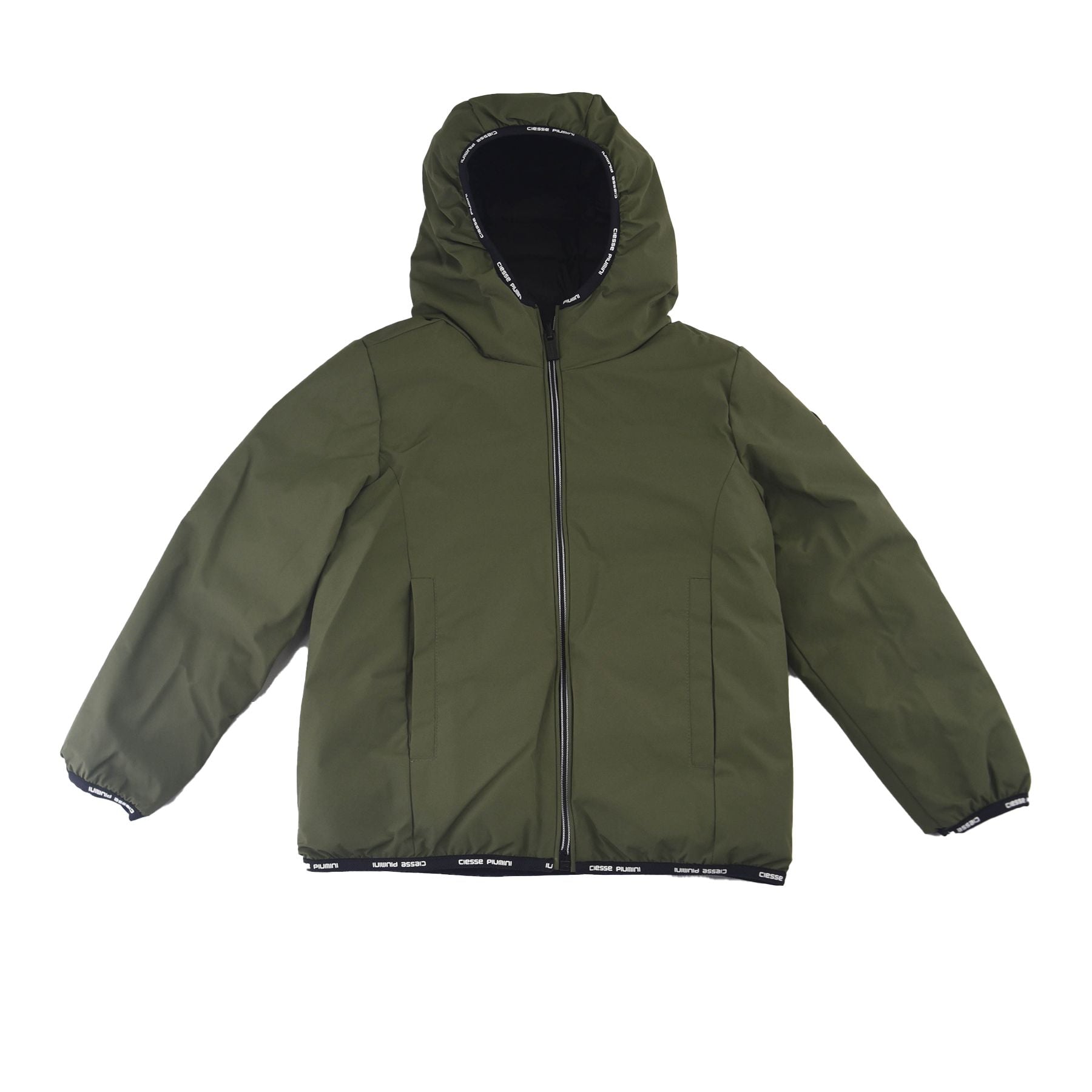 Reversible Down Jacket with Hood