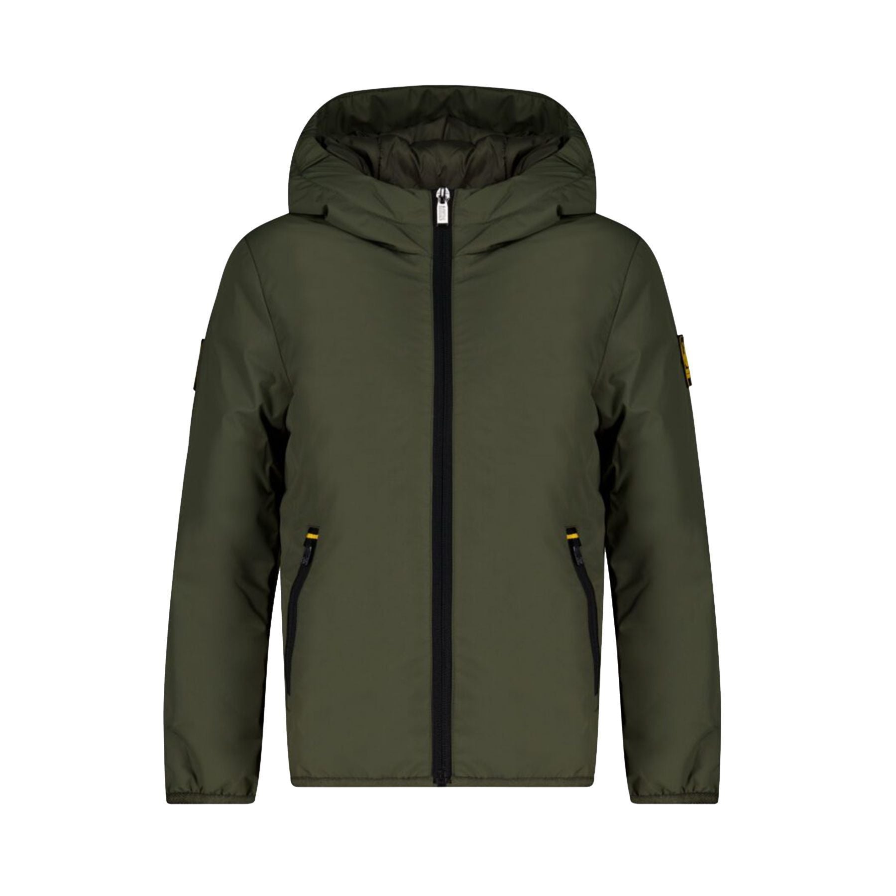 Ciesse Piumini Green Down Jacket in Technical Fabric with Hood