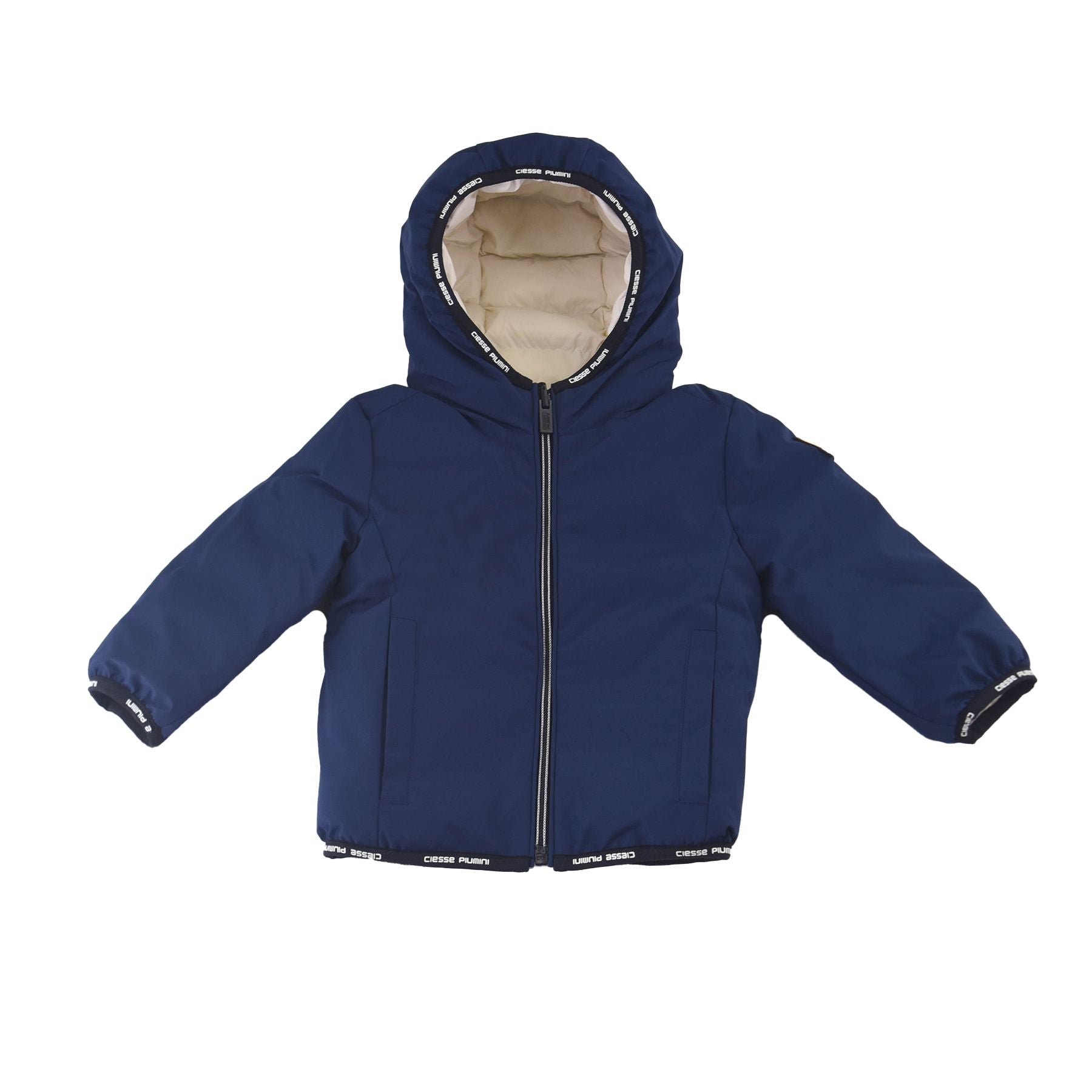 Reversible Down Jacket with Hood