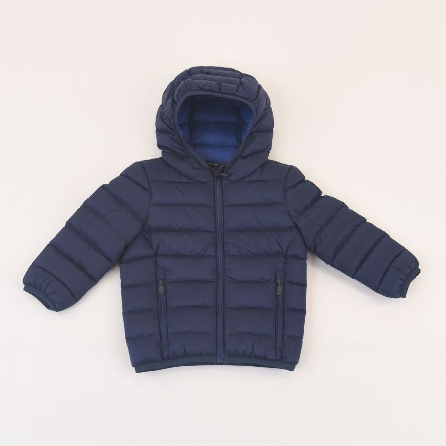 Plain down jacket with hood