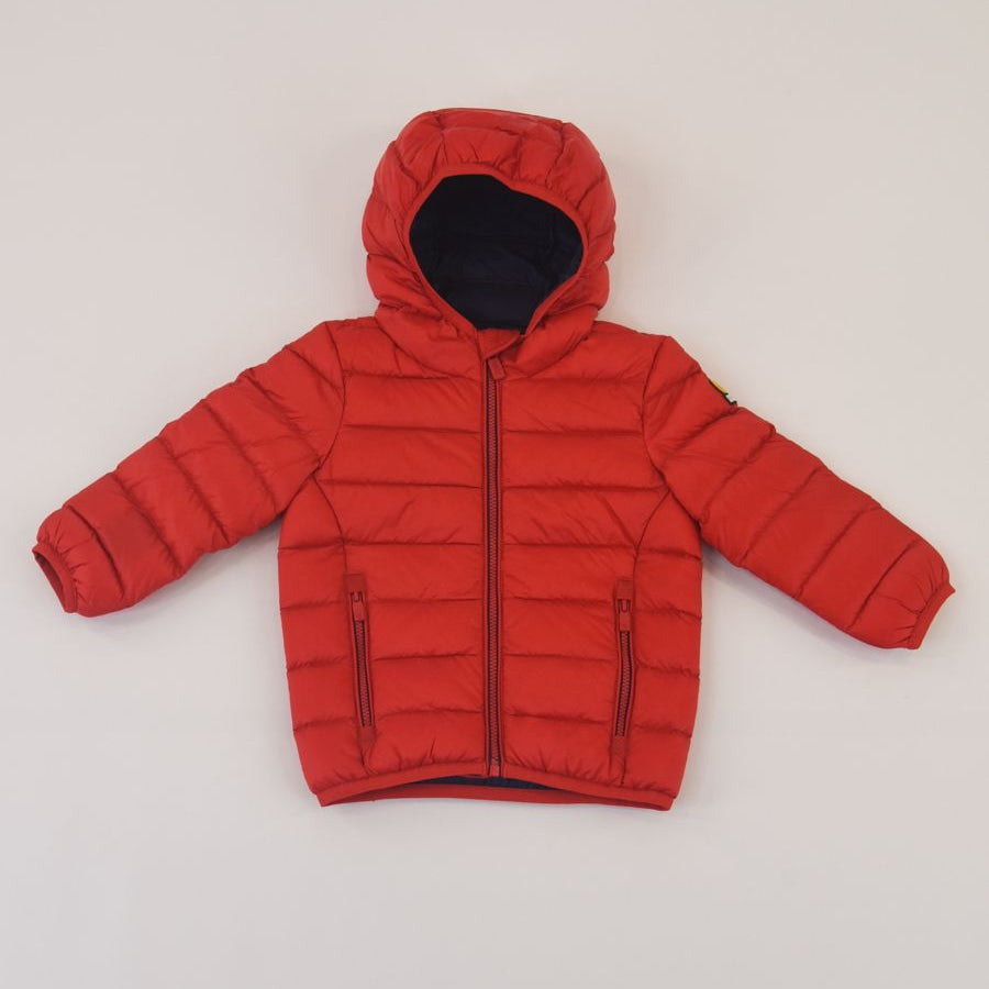 Plain down jacket with hood