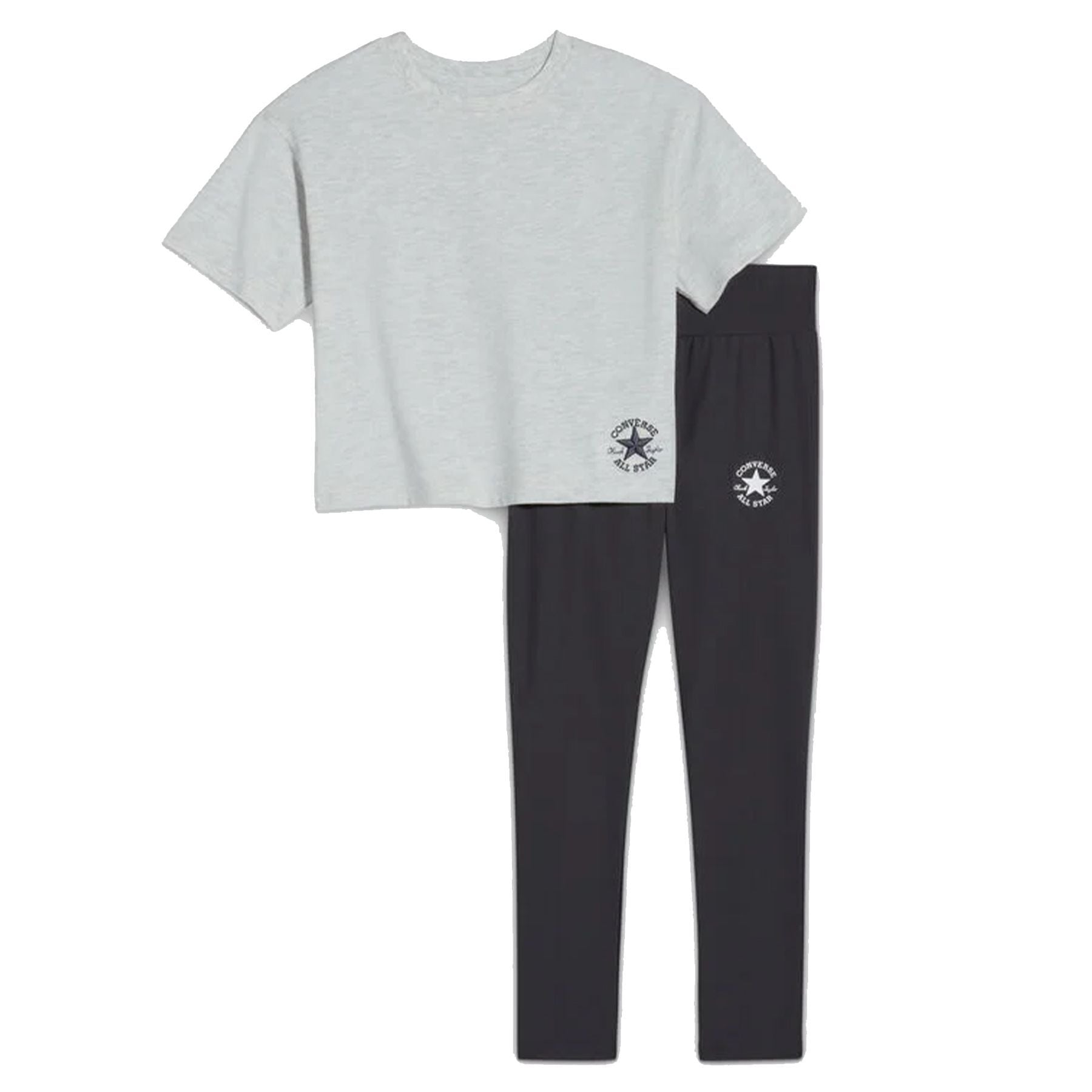Converse Complete Sports Set T-shirt and Embroidered Leggings