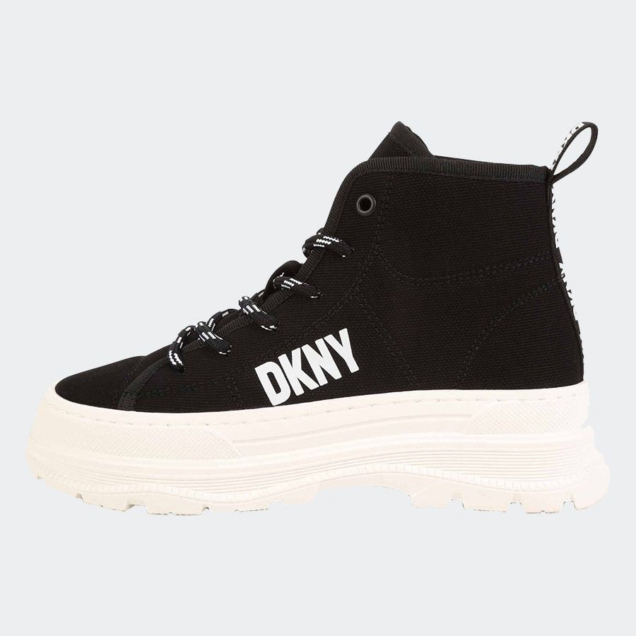 Dkny Canvas Sneakers with Logo Print