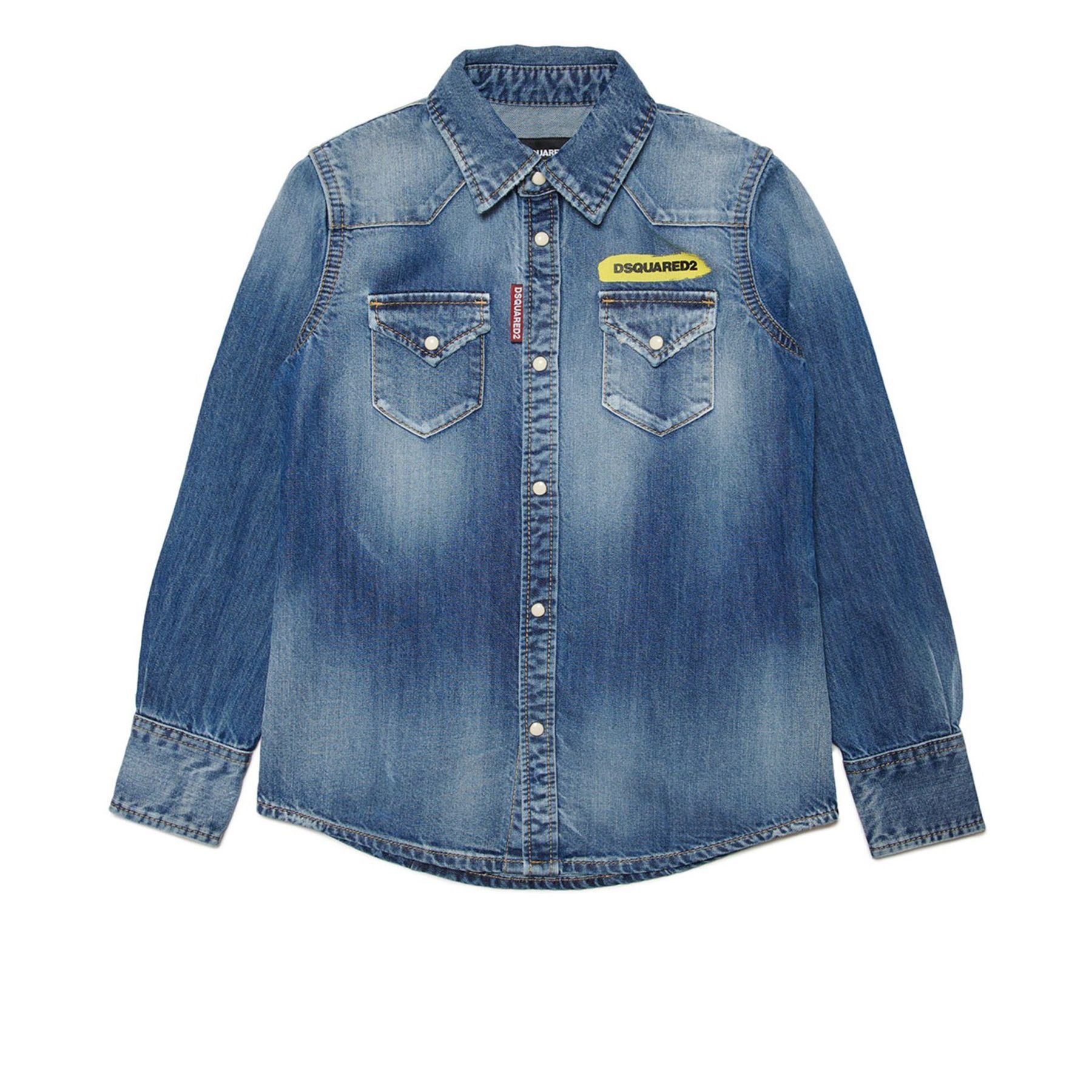 Dsquared2 Blue Denim Shirt
