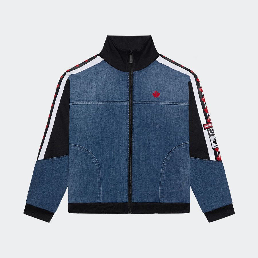 Dsquared2 Full Zip Denim Sweatshirt