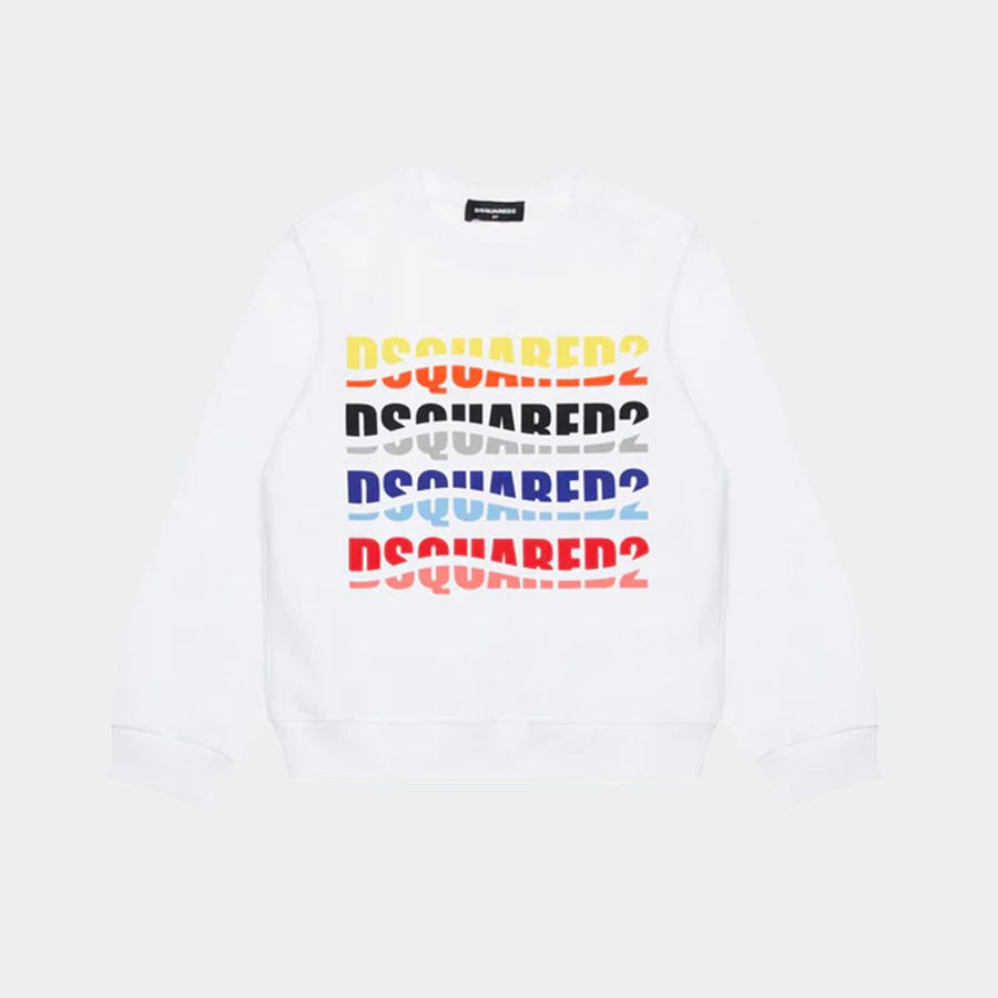 Sweatshirt with Multicolor Print
