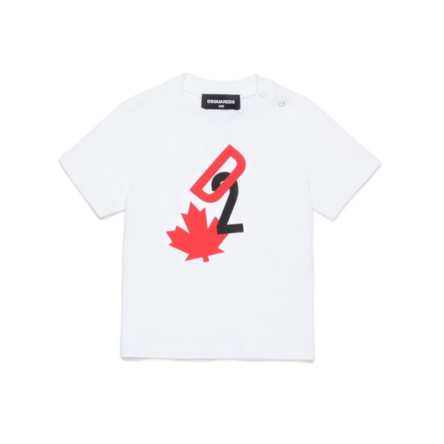Dsquared2 White Crew Neck T-shirt with Print