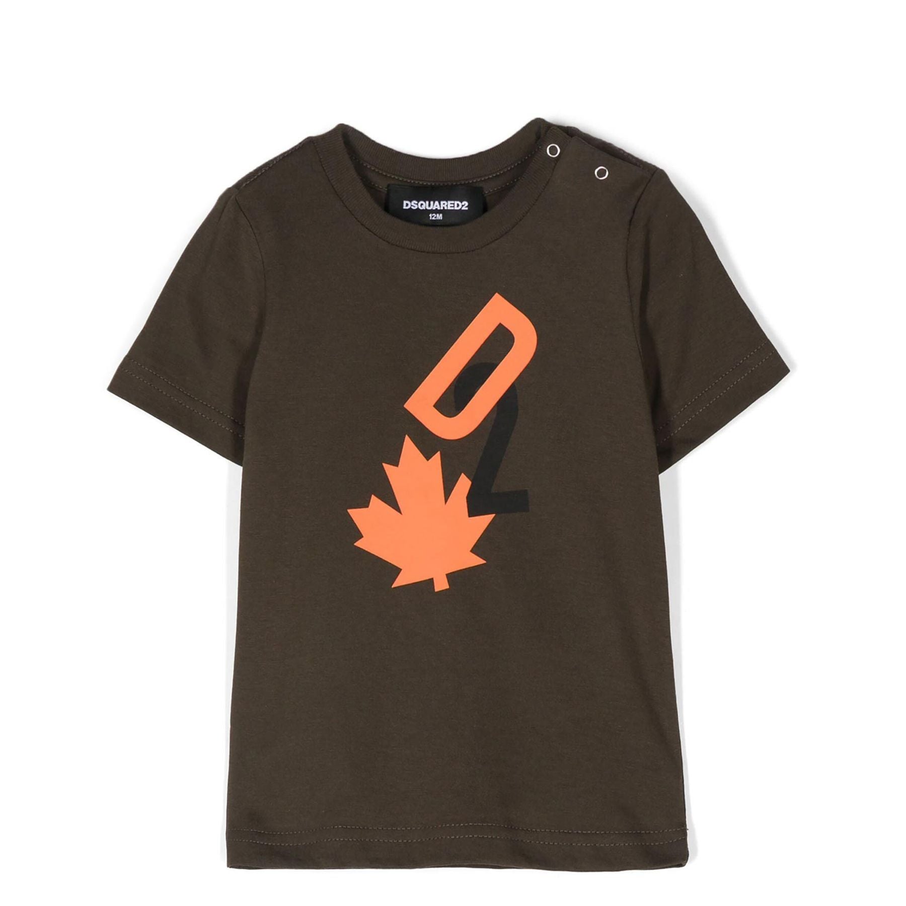 Dsquared2 Green Crew Neck T-shirt with Print