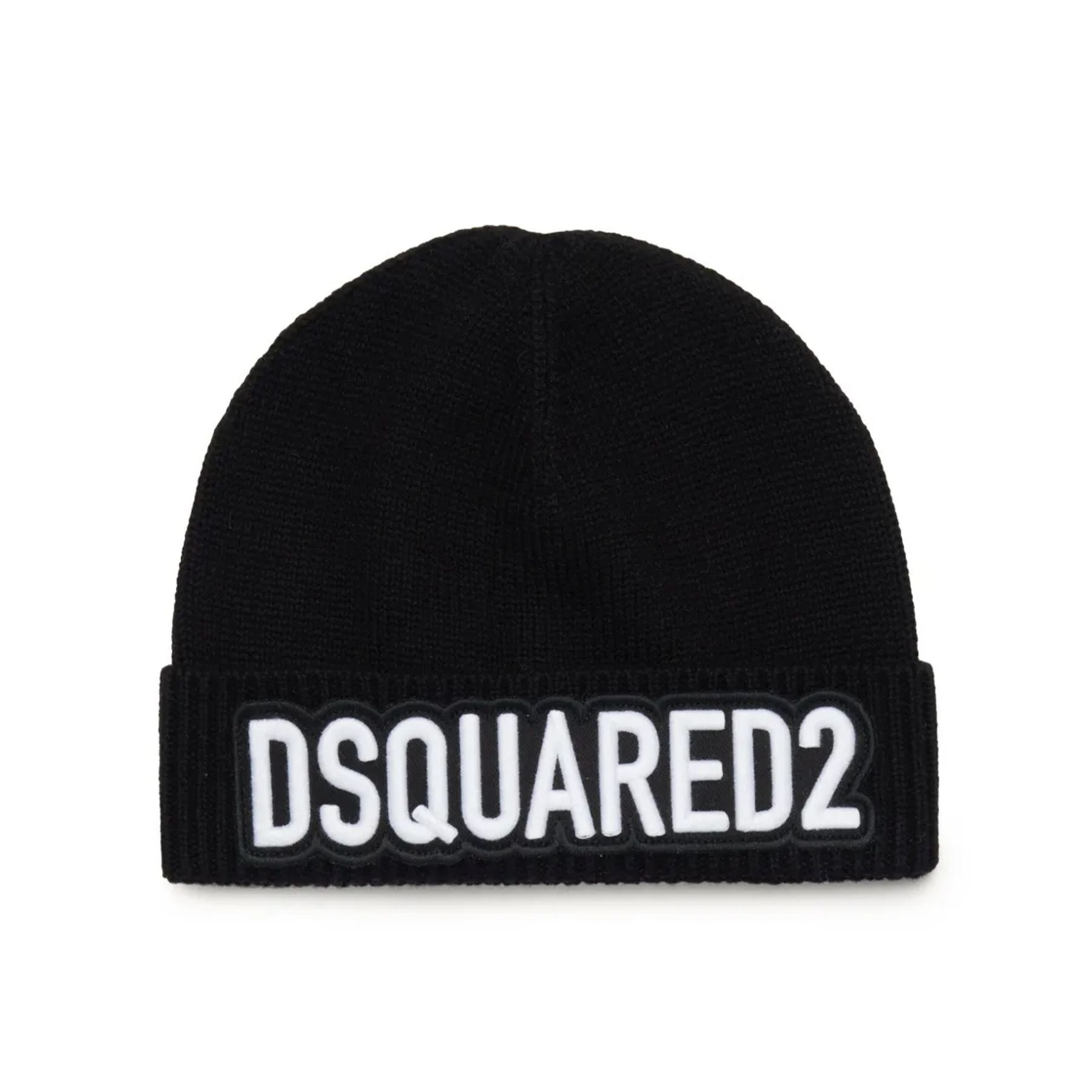 Dsquared2 Black Hat with Embroidery
