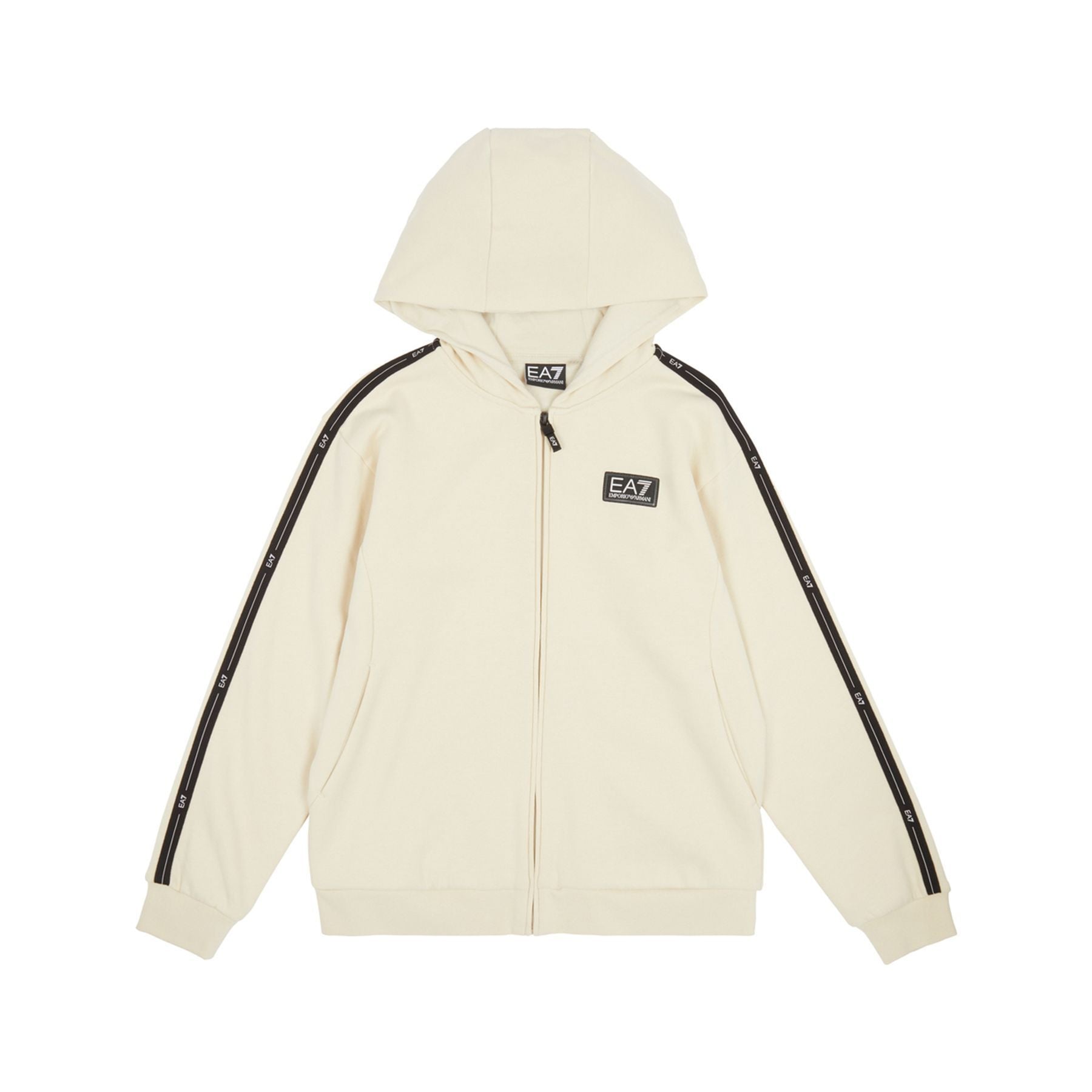 Ea7 Armani Logo Series Hoodie in Maxi Stretch Cotton