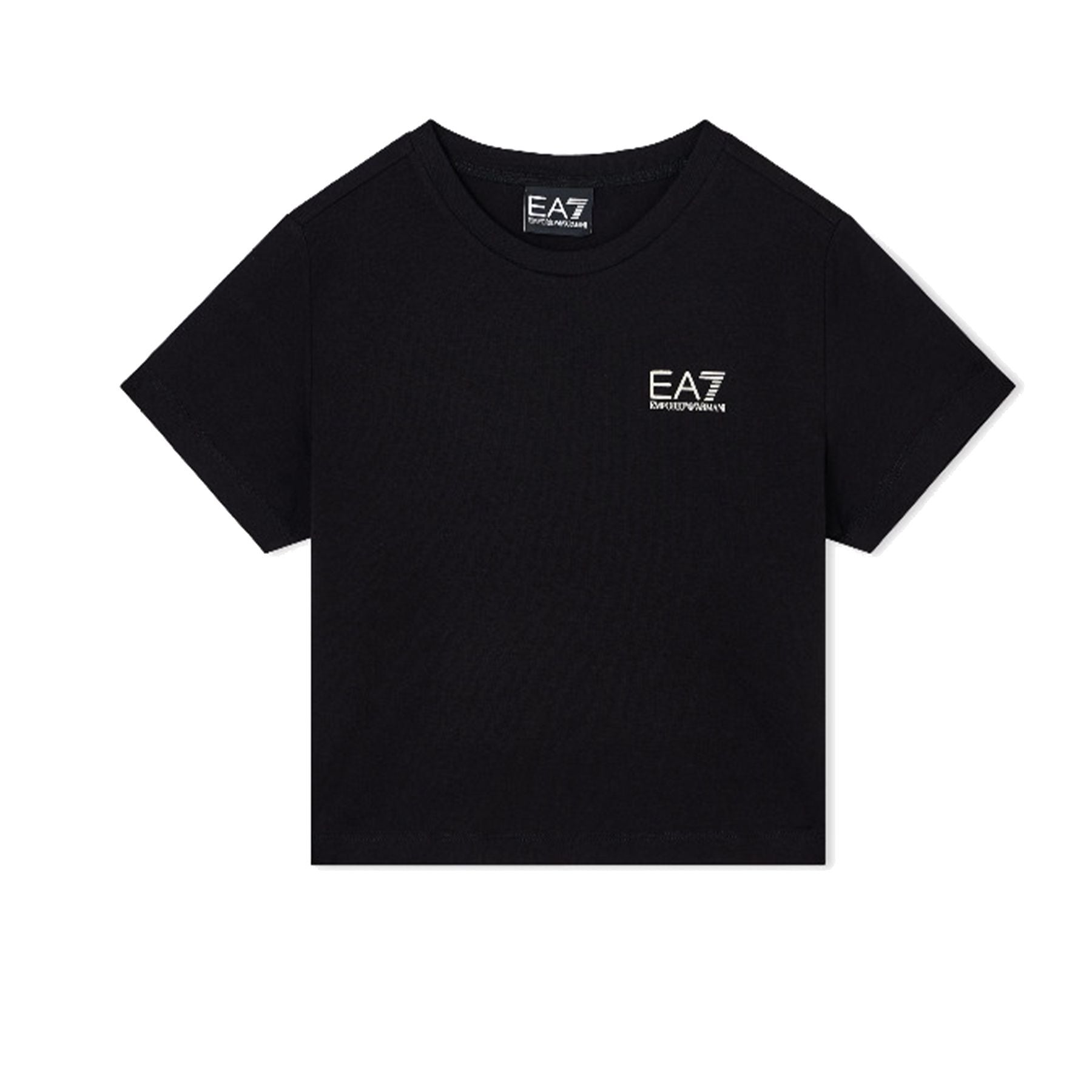Ea7 Armani Crew Neck Short Sleeve Black T-Shirt