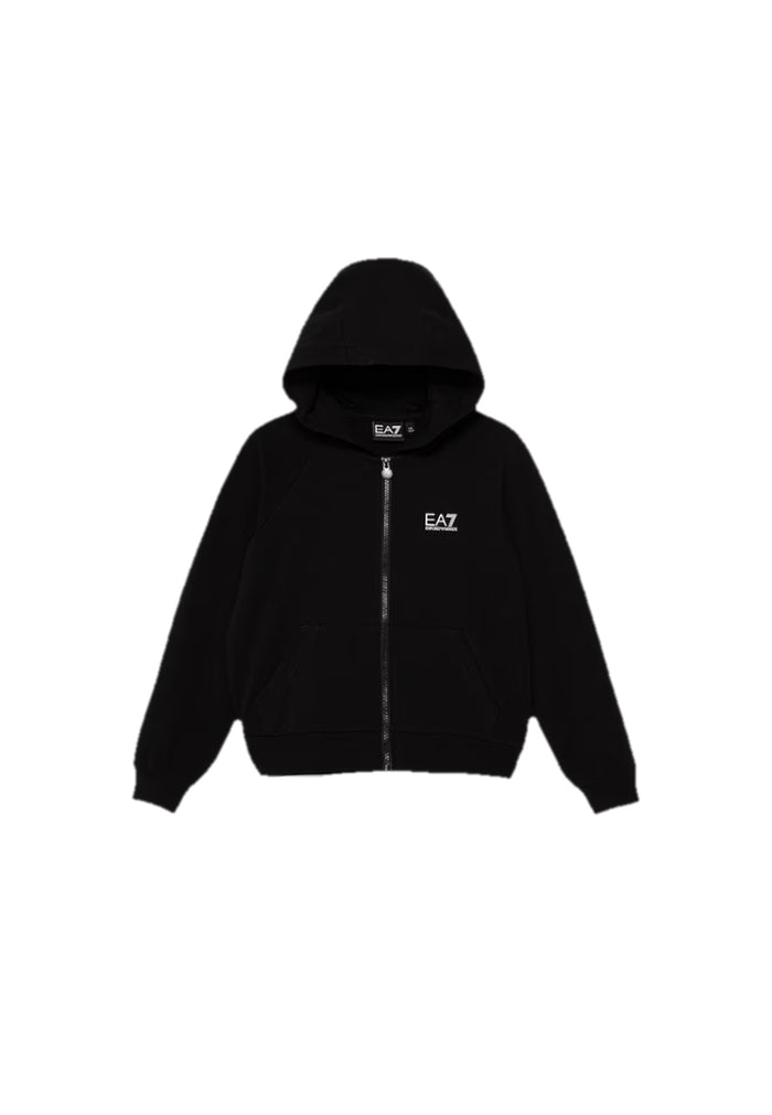 EA7 Felpa Bambina in Cotone con Maxi Logo EA7 Emporio Ar