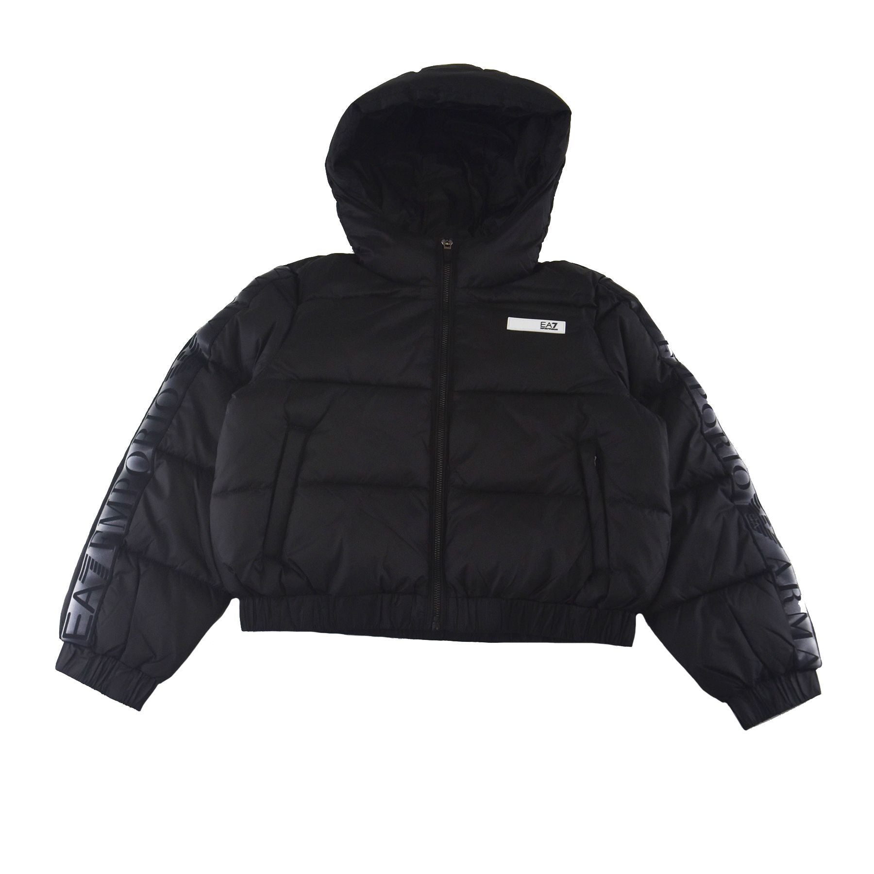 Ea7 Armani Short Bomber Jacket Black