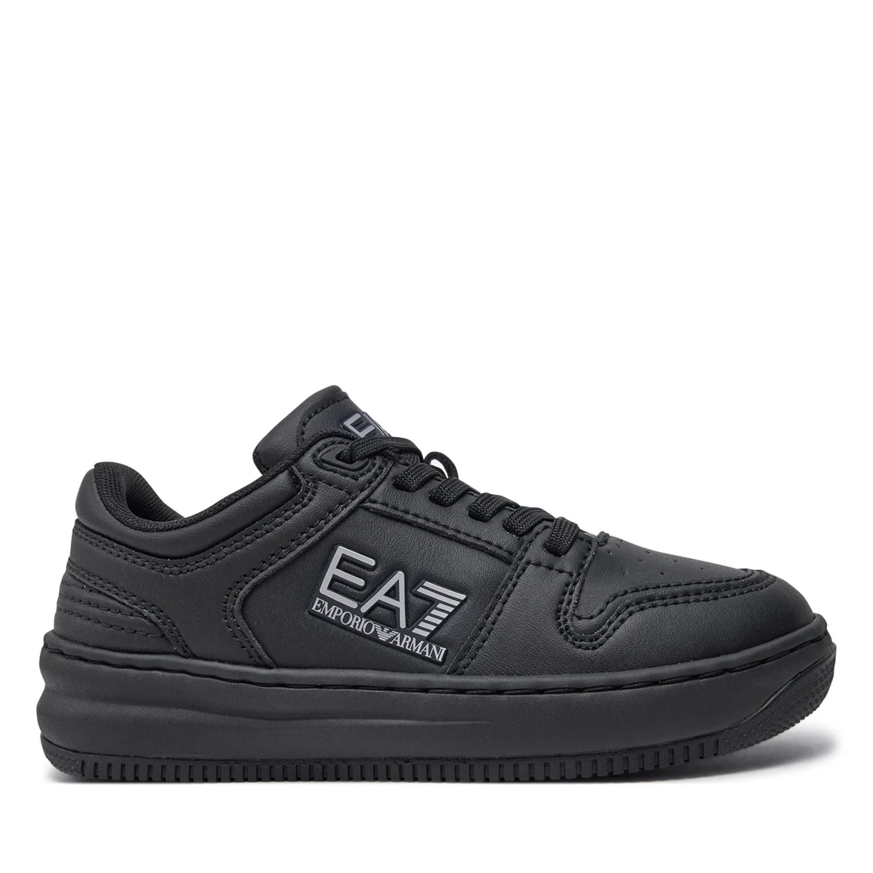 Ea7 Armani Sneakers in Eco-Leather with Laces