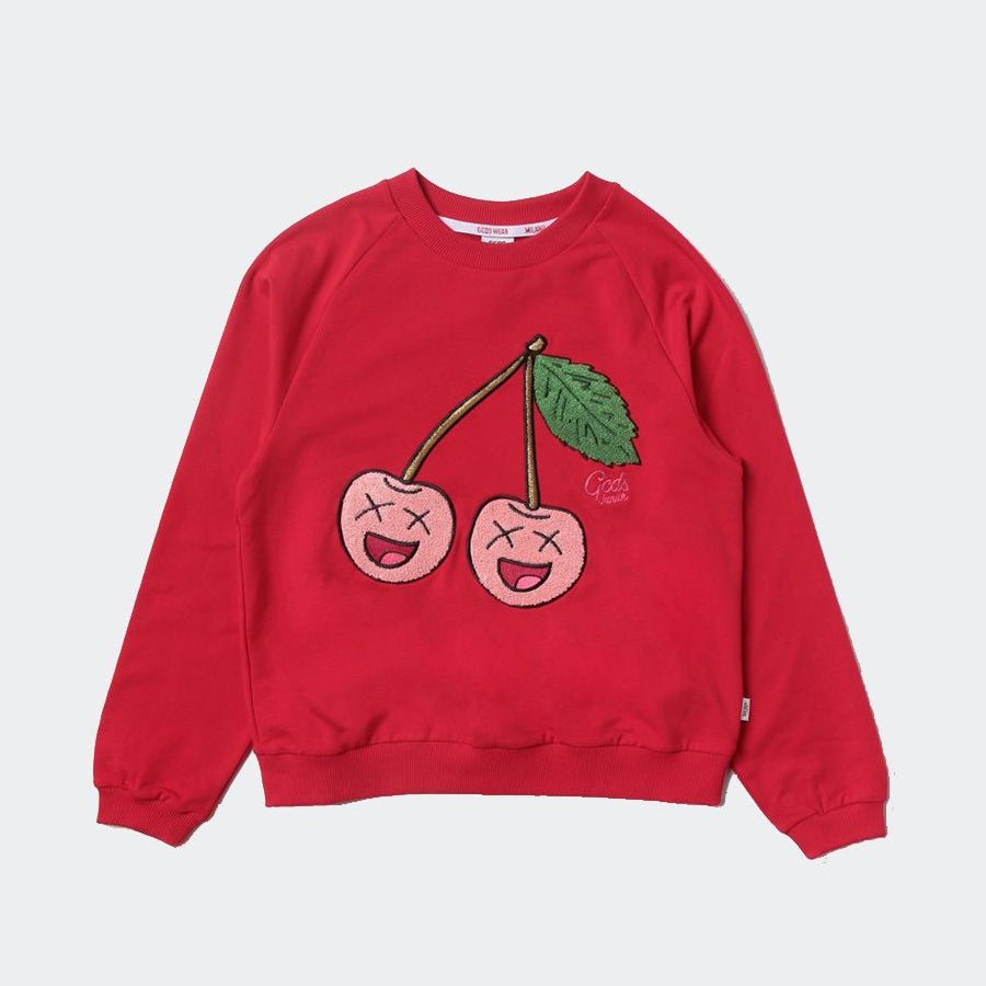 Gcds Crewneck Sweatshirt with Cherry Logo