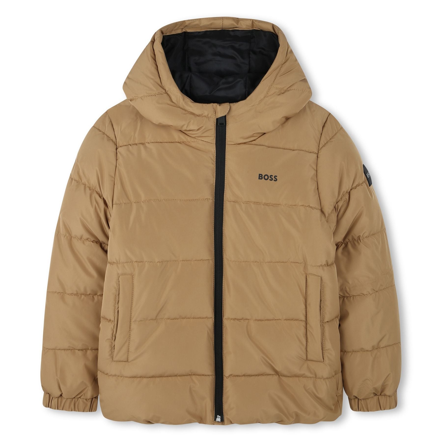 Hugo Boss Down Jacket Embellished with the Boss Logo Print
