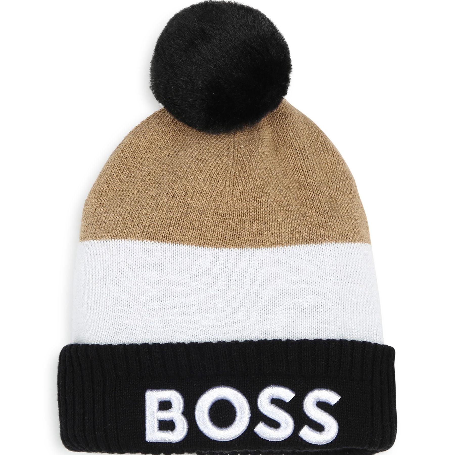 Hugo Boss Faux Fur Pom Pom Hat