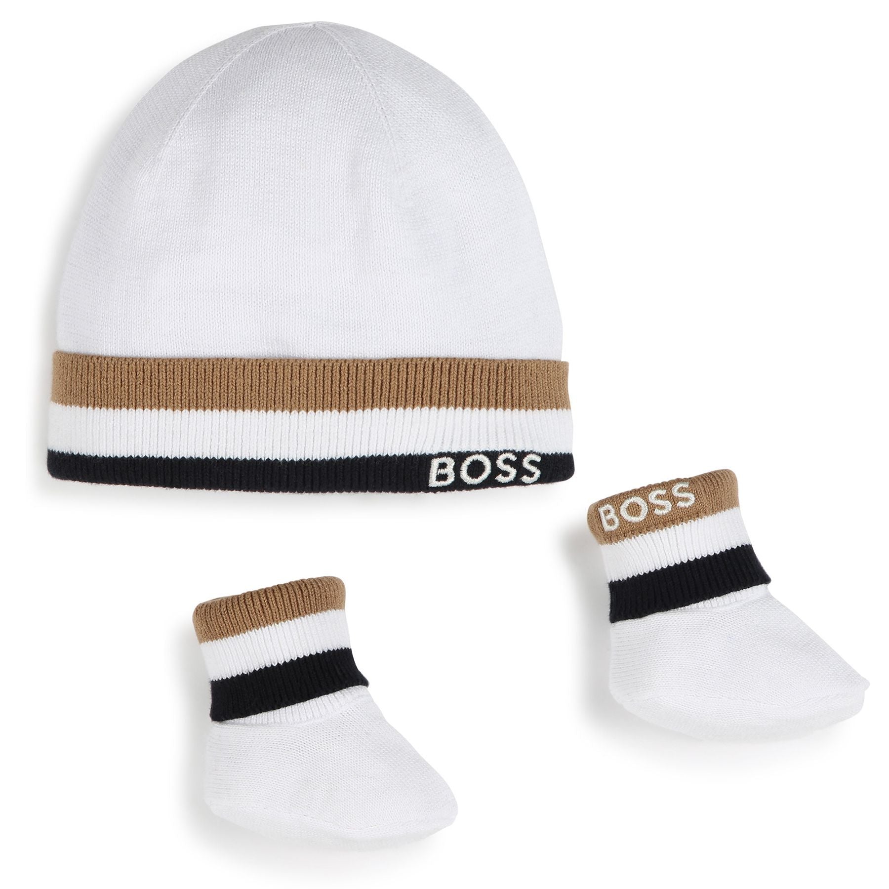 Hugo Boss Baby Hat and Booties Set
