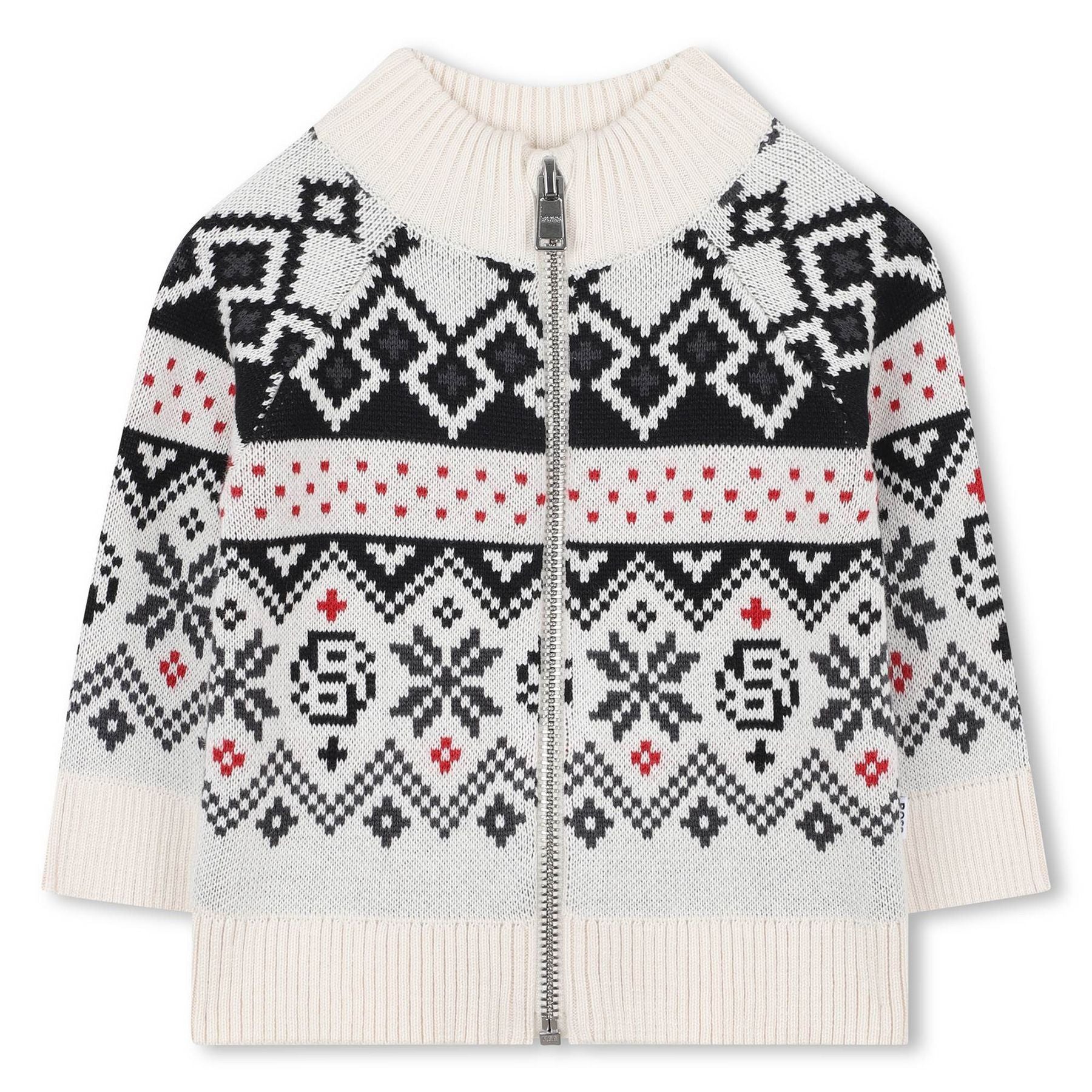 Hugo Boss Refined Jacquard Pattern Sweater