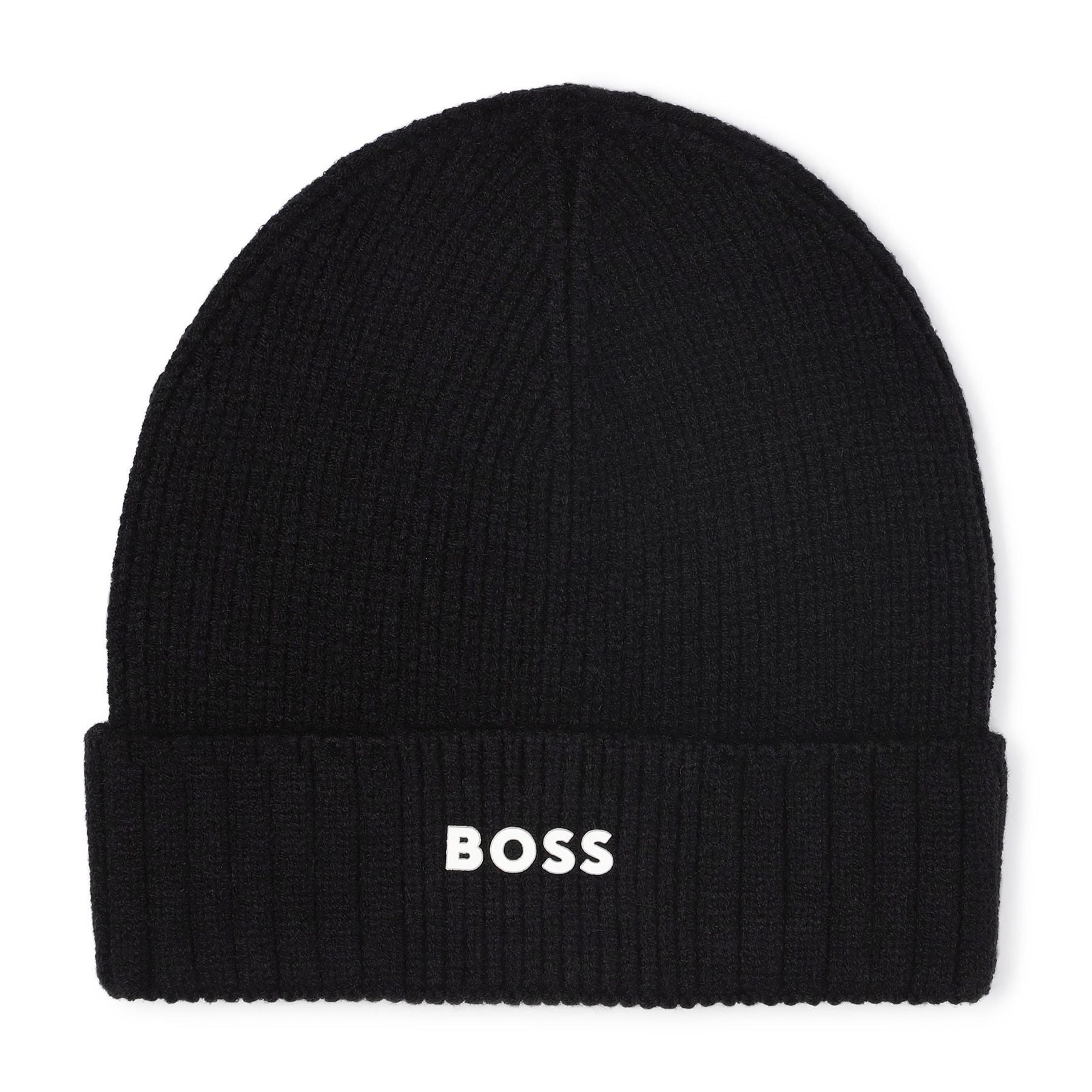 Hugo Boss Knitted Hat with Rubber Print