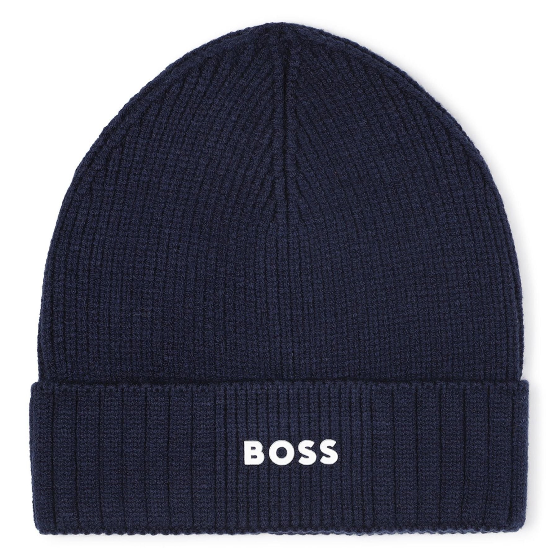 Hugo Boss Knitted Hat with Rubber Print