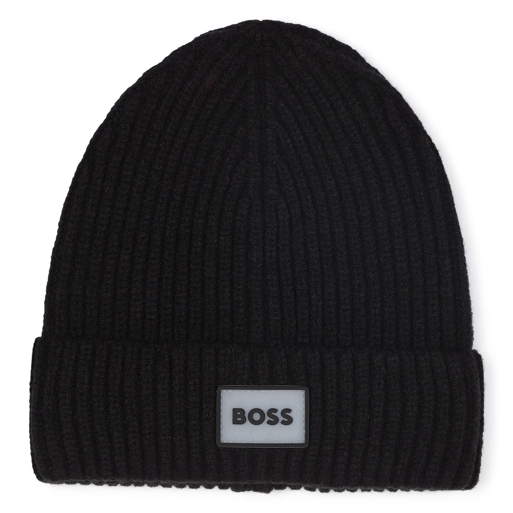 Hugo Boss Knitted Hat with Rubber Print