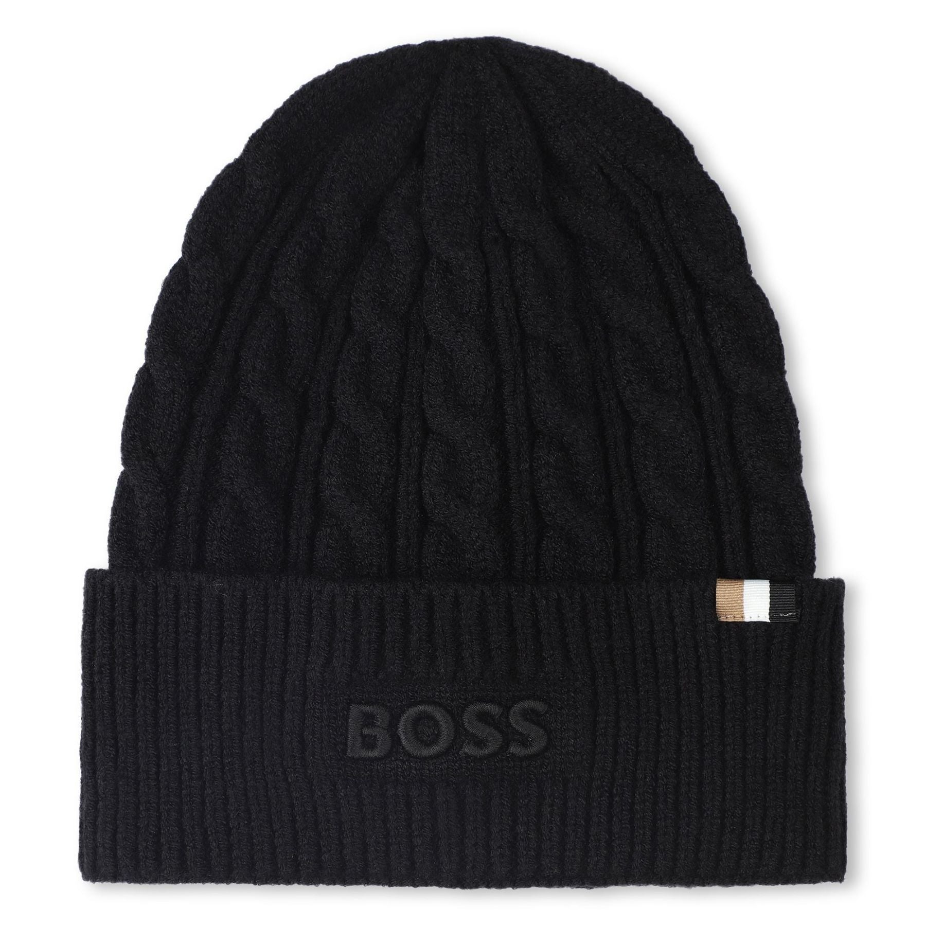 Hugo Boss Knit Hat with Embroidery