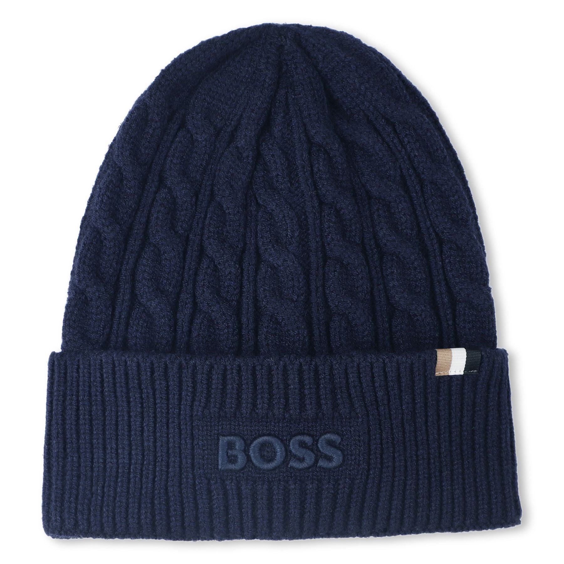 Hugo Boss Knit Hat with Embroidery