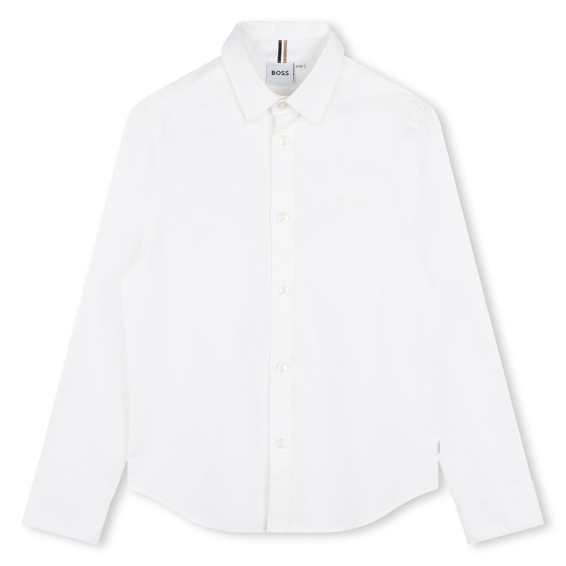 Hugo Boss White Shirt in Fine Oxford Fabric