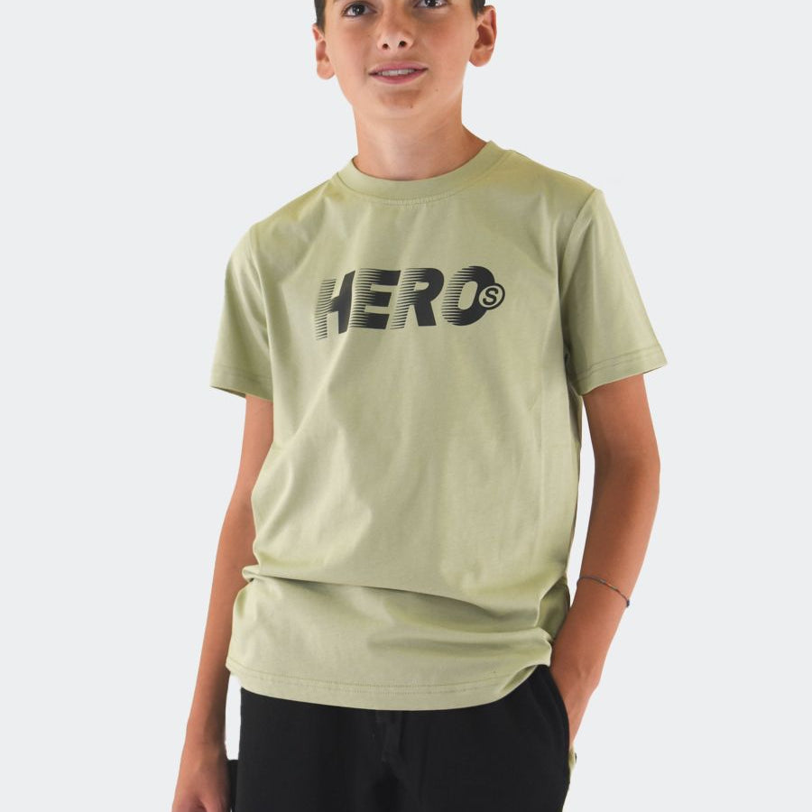 Hero T-shirt Crew Neck Logo Print
