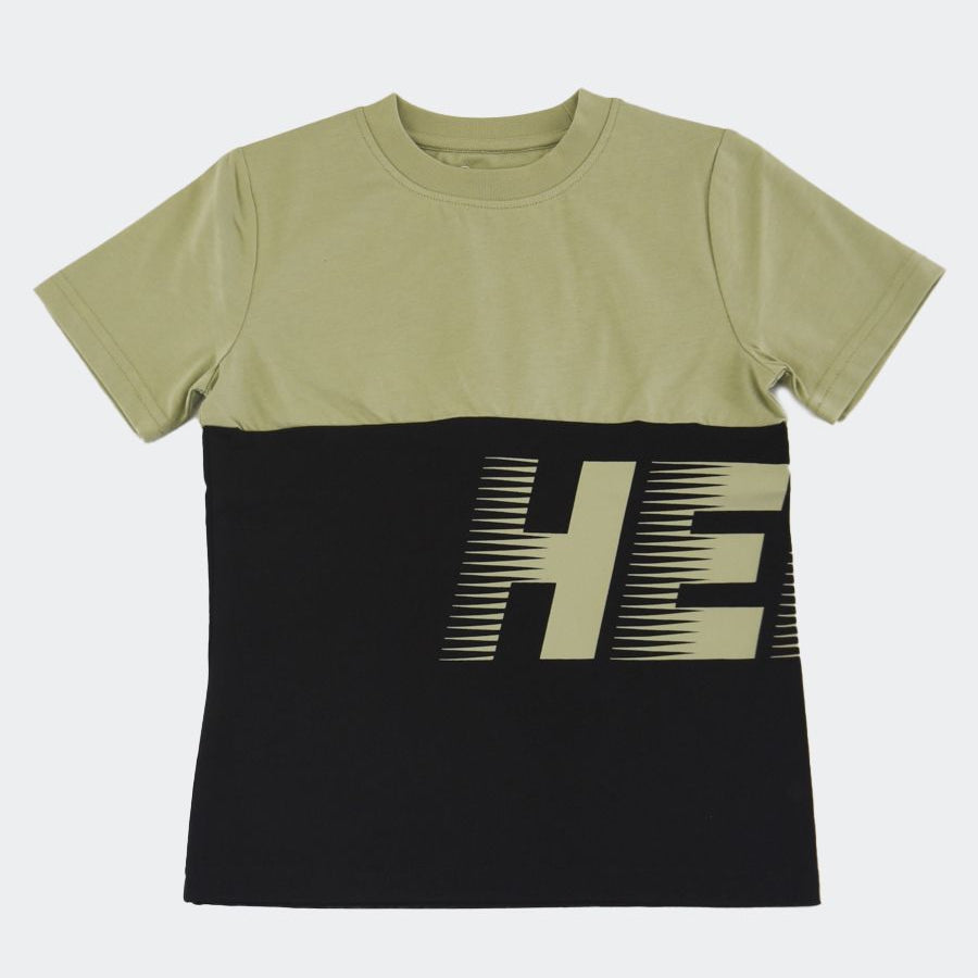 Hero Two-Tone T-Shirt with Print