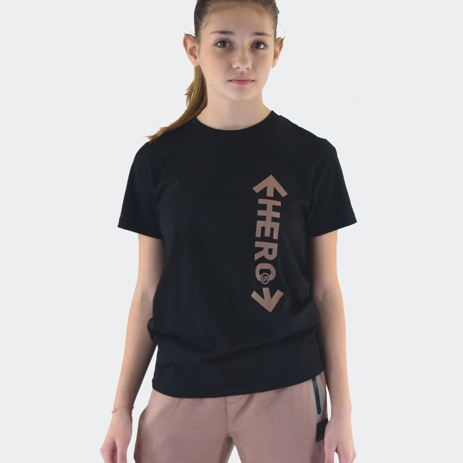 Hero T-shirt with Vertical Print