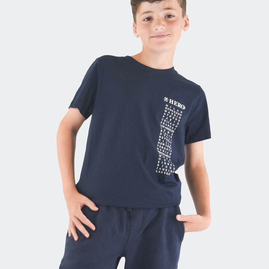 Hero Printed Short Sleeve Crew Neck T-Shirt