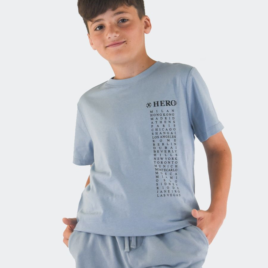 Hero Printed Short Sleeve Crew Neck T-Shirt