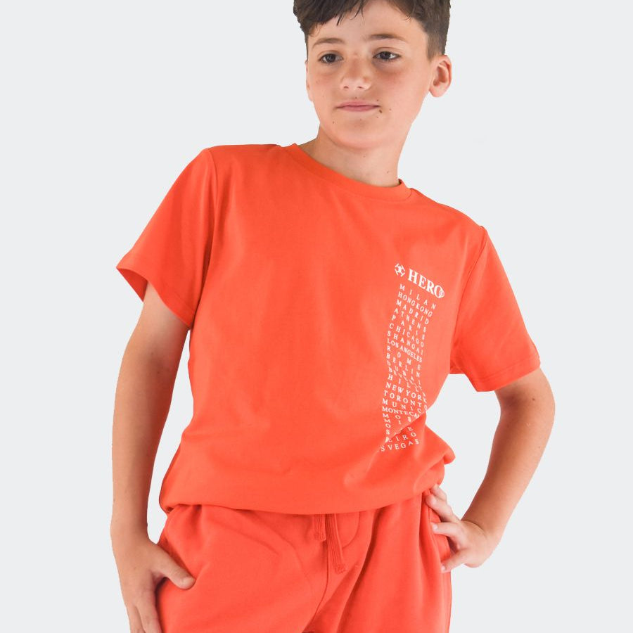 Hero Printed Short Sleeve Crew Neck T-Shirt