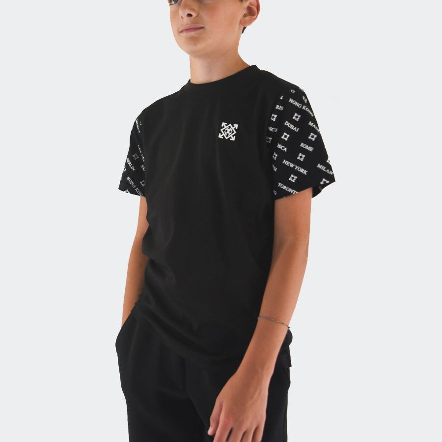 Hero Crew Neck Short Sleeve Printed and Embroidered T-Shirt