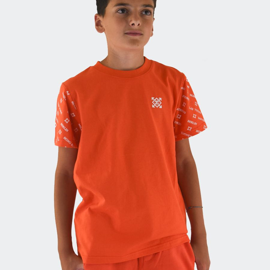 Hero Crew Neck Short Sleeve Printed and Embroidered T-Shirt