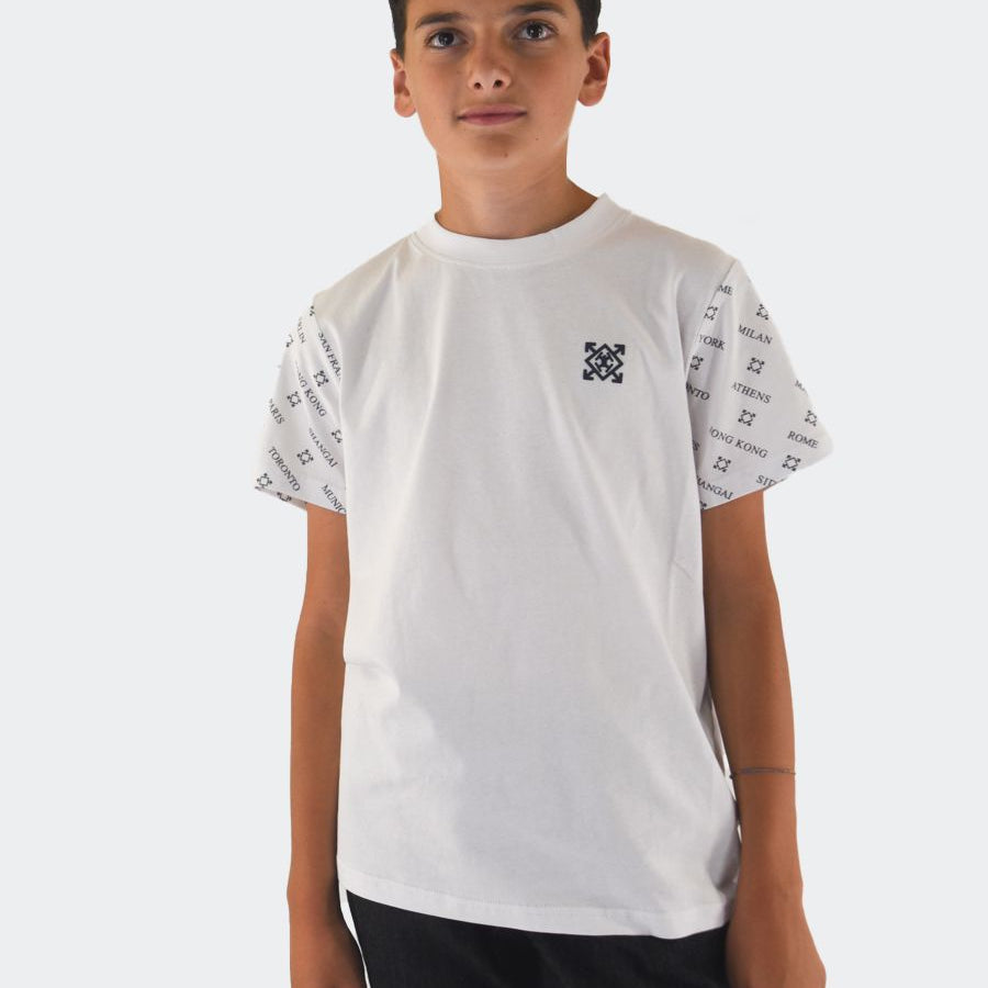 Hero Crew Neck Short Sleeve Printed and Embroidered T-Shirt