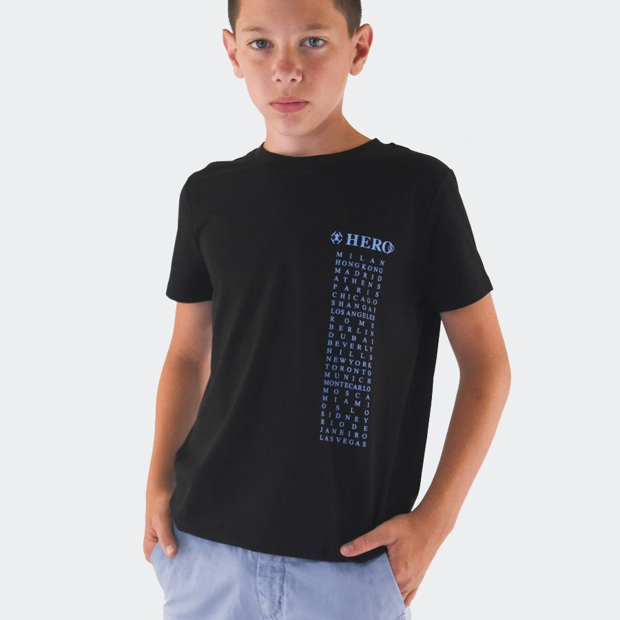 Hero Printed Short Sleeve Crew Neck T-Shirt