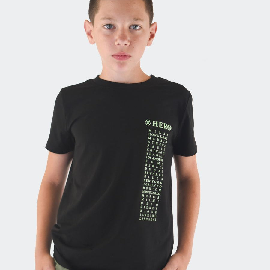 Hero Printed Short Sleeve Crew Neck T-Shirt