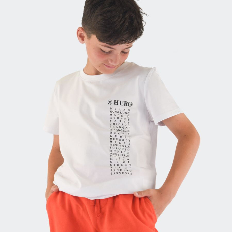 Hero Printed Short Sleeve Crew Neck T-Shirt