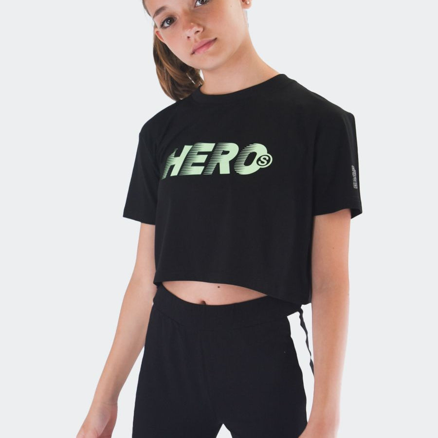 Hero Cropped Printed T-shirt