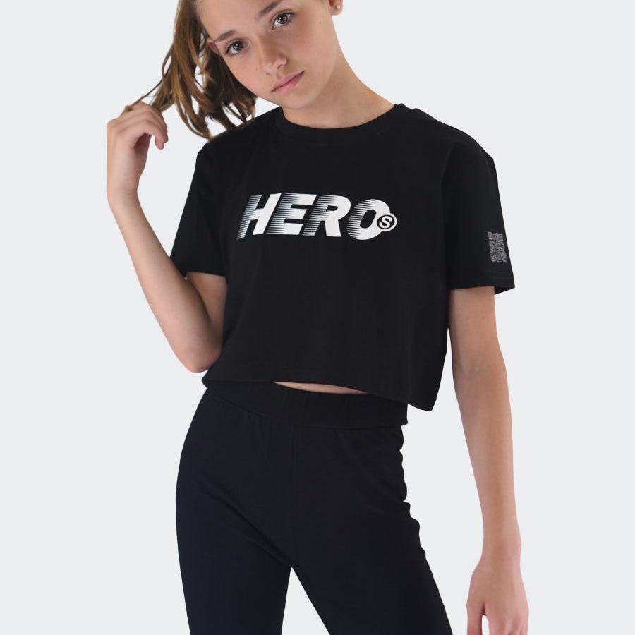 Hero Cropped Printed T-shirt
