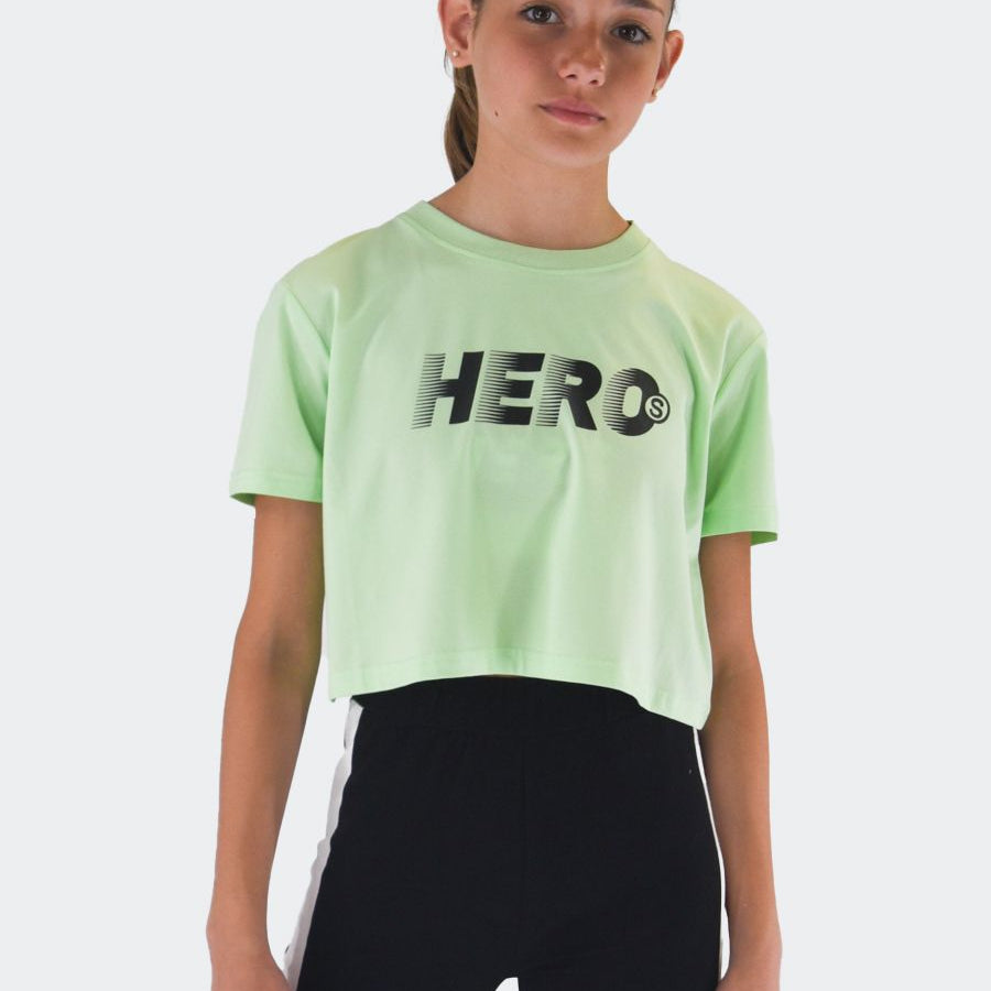 Hero Cropped Printed T-shirt
