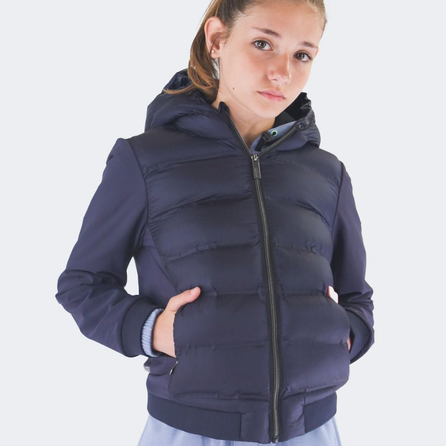 Hero Quilted Technical Fabric Jacket with Light Feather