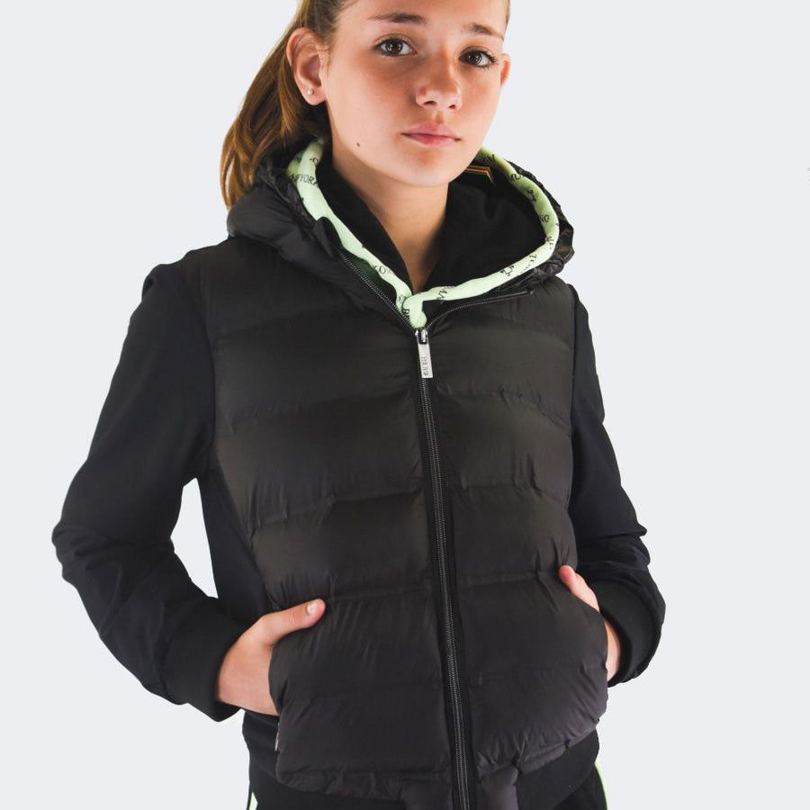 Hero Quilted Technical Fabric Jacket with Light Feather