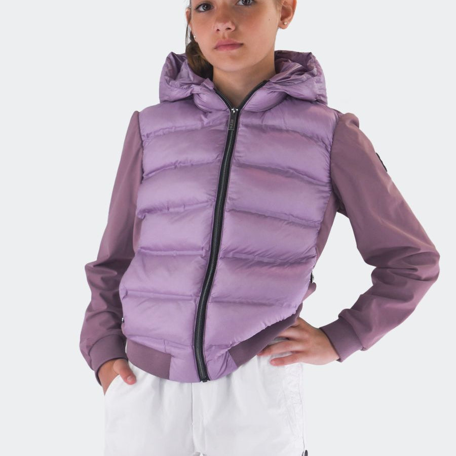 Hero Quilted Technical Fabric Jacket with Light Feather