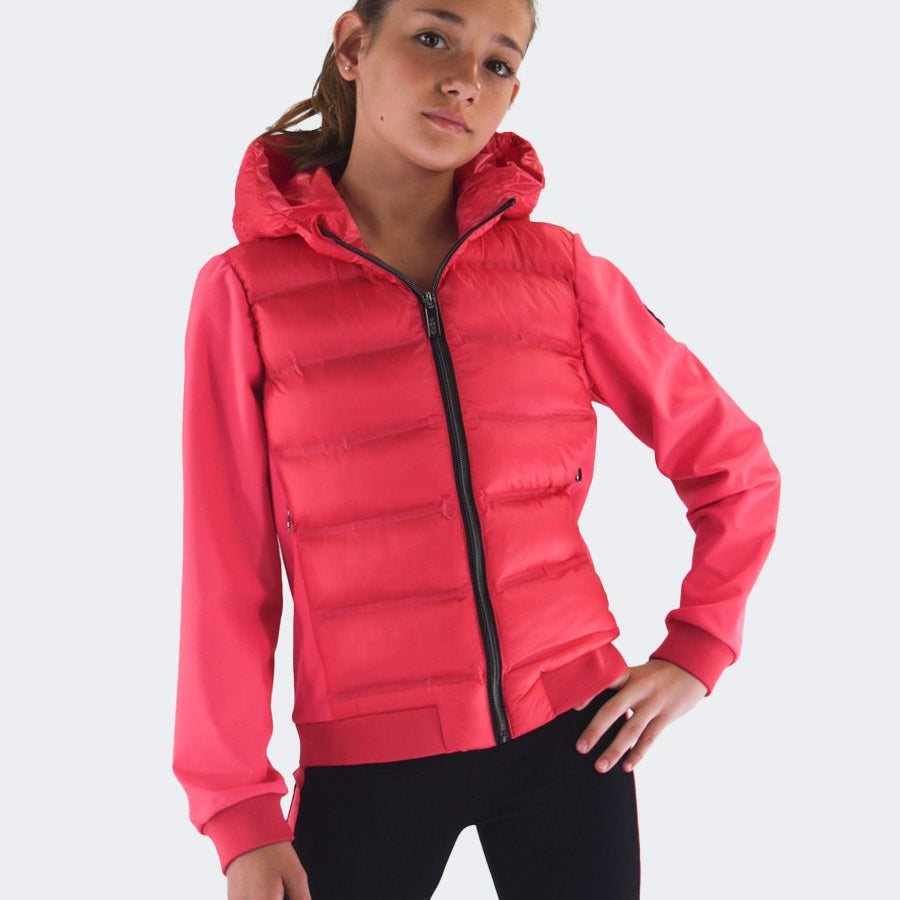 Hero Quilted Technical Fabric Jacket with Light Feather